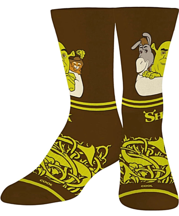 SHREK The Movie Unisex Socks With DONKEY & PUSS IN BOOTS