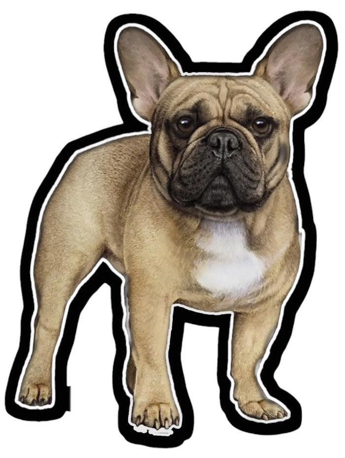 FRENCH BULLDOG Vinyl Sticker By E&S Pets (CHOOSE COLOR)