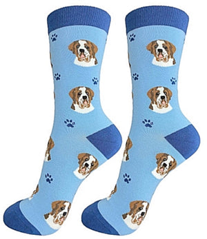 SAINT BERNARD Dog Unisex Socks By E&S Pets CHOOSE SOCK DADDY, LIFE IS BETTER - Novelty Socks for Less