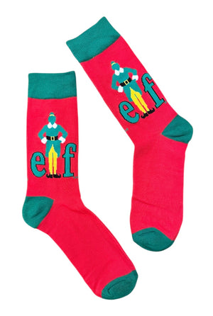 ELF The Movie Men’s CHRISTMAS Socks BUDDY THE ELF - Novelty Socks And Slippers