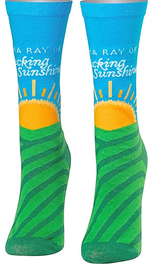 COOL SOCKS BRAND Ladies RAY OF FUCKING SUNSHINE Socks - Novelty Socks for Less