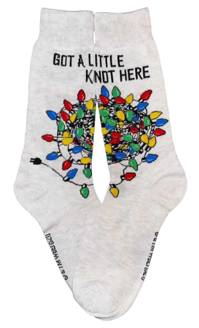 NATIONAL LAMPOONS CHRISTMAS VACATION Men’s Socks ‘GOT A LITTLE KNOT HERE’