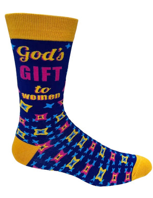 FABDAZ Brand Men’s GOD’S GIFT TO WOMEN Socks - Novelty Socks And Slippers