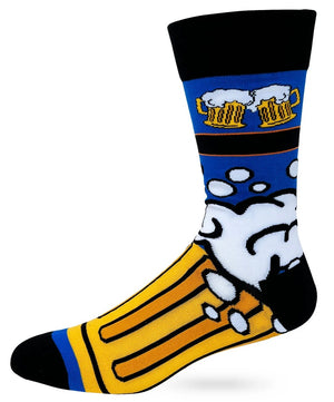 FABDAZ Brand Men’s BEER Socks ‘IPA LOT WHEN I DRINK’ - Novelty Socks And Slippers