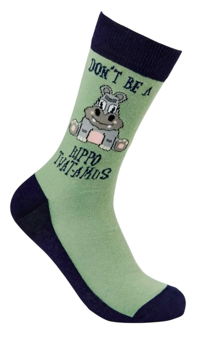 URBAN ECCENTRIC Unisex DON'T BE A HIPPO-TWAT-AMOS Socks