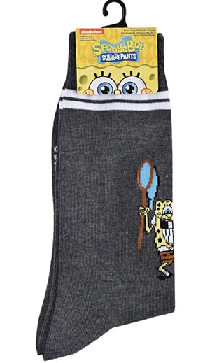 SPONGEBOB SQUAREPANTS Men’s 2 Pair of Socks With JELLYFISH - Novelty Socks for Less