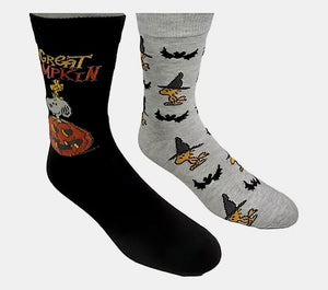 PEANUTS Men’s HALLOWEEN 2 Pair Of Socks ‘GREAT PUMPKIN’