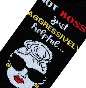 COOL SOCKS Brand Unisex NOT BOSSY JUST AGGRESSIVELY HELPFUL Socks