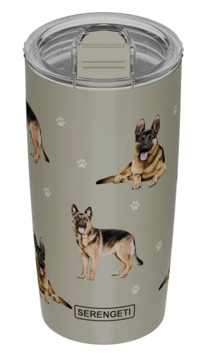 GERMAN SHEPHERD DOG Serengeti Stainless Steel Ultimate 20 Oz. Hot & Cold Tumbler