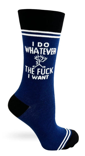 HEY NOW Brand By Fabdaz Unisex Socks I DO WHATEVER THE FUCK I WANT