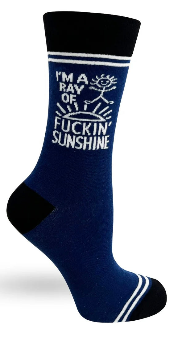 HEY NOW Brand By Fabdaz Unisex I’M A RAY OF FUCKIN’ SUNSHINE Socks