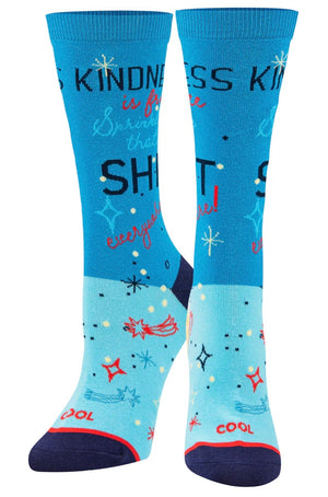 COOL SOCKS Brand Ladies KINDNESS IS FREE SPRINKLE THAT SHIT EVERYWHERE Socks