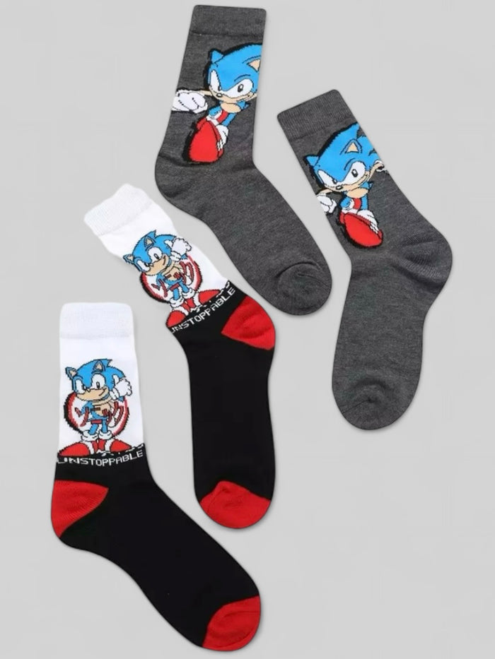 SONIC THE HEDGEHOG Men’s 2 Pair Of Socks ‘UNSTOPPABLE’