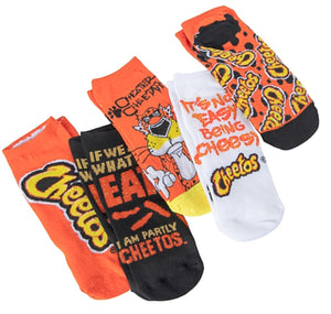 CHEETOS Snacks Ladies 5 Pair Of Ankle Socks ODD SOX Brand ‘IT NOT EASY BEING CHEESY’ - Novelty Socks for Less