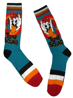 LOONEY TUNES SPACE JAM Men’s Socks TASMANIAN DEVIL ‘TUNE SQUAD’