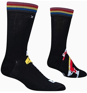 POWER RANGERS Men’s SPLIT Socks ODD SOX Brand - Novelty Socks for Less