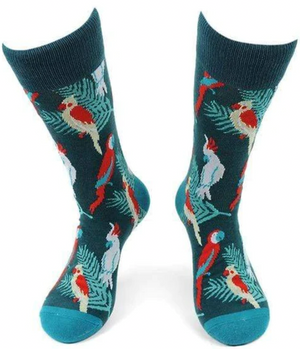 PARQUET Brand Men’s TROPCIAL BIRDS Socks - Novelty Socks And Slippers