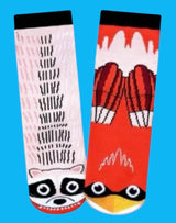 RACCOON & CARDINAL Unisex Mismatched Toddler Gripper Bottom Socks PALS SOCKS Brand - Novelty Socks And Slippers