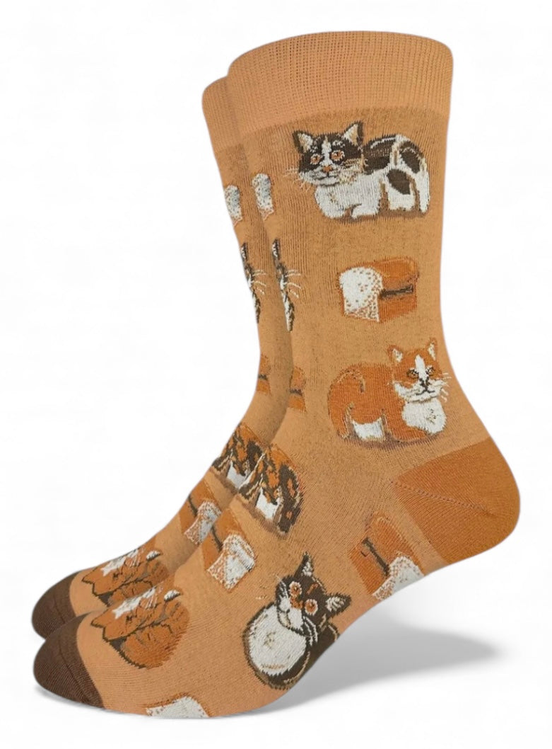 CAT LOAF Men’s Socks Good Luck Sock Brand - Novelty Socks And Slippers