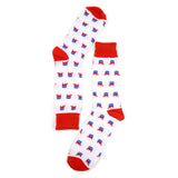 REPUBLICAN ELEPHANT Men’s PATRIOTIC SOCKS PARQUET Brand - Novelty Socks And Slippers