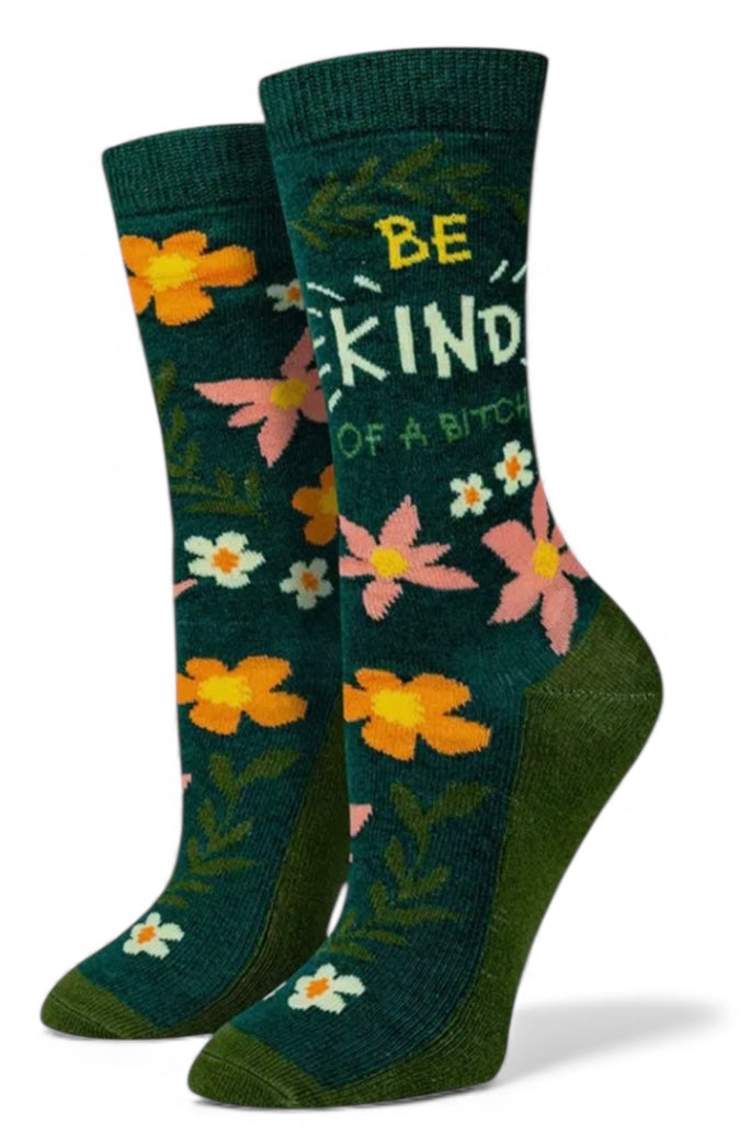 BE KIND OF A BITCH Ladies Socks Sock Harbor Brand