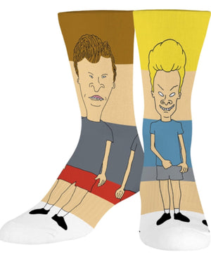 BEAVIS & BUTT-HEAD 360 MEN'S SOCKS ODD SOX BRAND - Novelty Socks for Less
