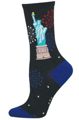 LIBERTY FIREWORKS Ladies Patriotic Socks SOCKSMITH Brand 250th Anniversary Collection - Novelty Socks And Slippers