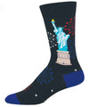 LIBERTY FIREWORKS Men's Patriotic Socks SOCKSMITH Brand 250th Anniversary Collection - Novelty Socks And Slippers