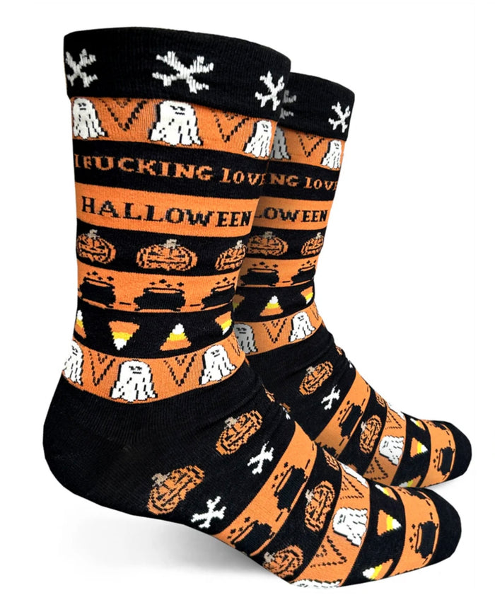 GROOVY THINGS CO. Men’s I FUCKING LOVE HALLOWEEN Socks