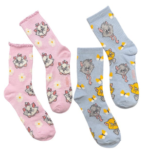 DISNEY THE ARISTOCATS Ladies 2 Pair Of Socks Marie, Toulouse, Berlioz - Novelty Socks And Slippers