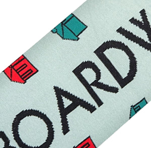 MONOPOLY Board Game Men’s BOARDWALK PARK PLACE Split Socks ODD SOX Brand - Novelty Socks for Less