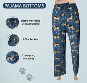 COMFIES Unisex GERMAN SHEPHERD Pajama Bottoms E&S PETS (CHOOSE SIZE)