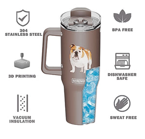 CAVALIER KING CHARLES Dog SERENGETI 40 Oz. Stainless Steel Ultimate Hot & Cold Tumbler By E&S PETS - Novelty Socks for Less