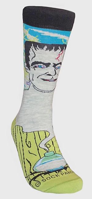 FRANKENSTEIN Men’s HALLOWEEN Socks SOCK PANDA Brand - Novelty Socks for Less