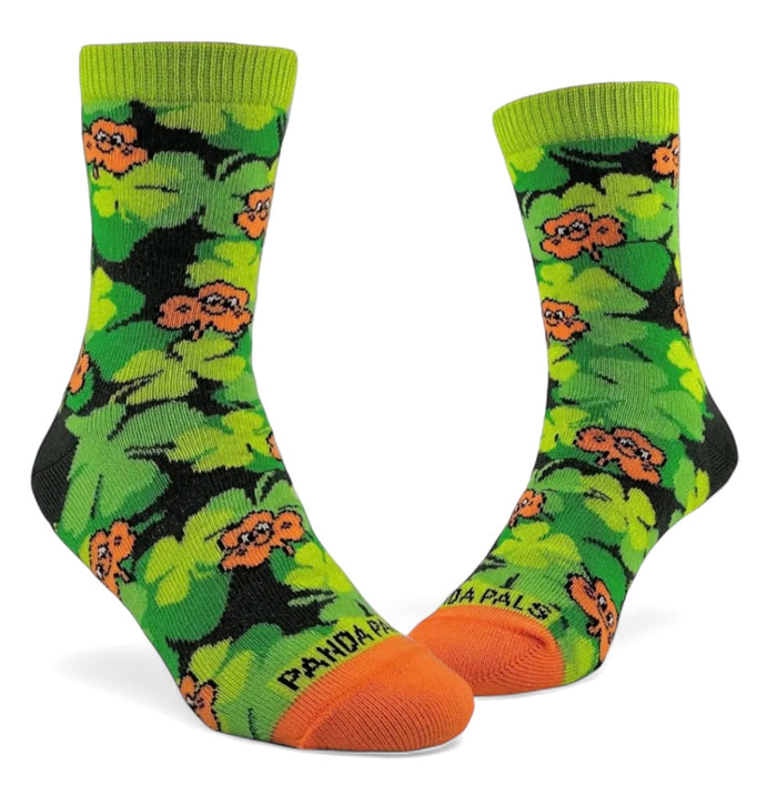 ST. PATRICKS DAY Unisex Kids SHAMROCKS Socks (Choose Size) By Sock Panda Brand
