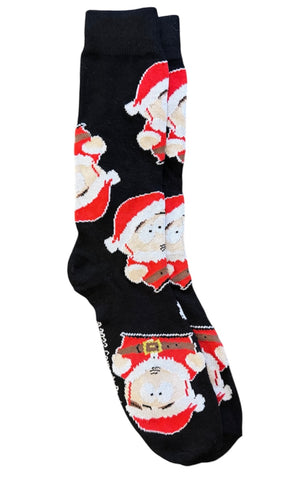 SOUTH PARK MEN’S ERIC CARTMAN CHRISTMAS SOCKS - Novelty Socks And Slippers