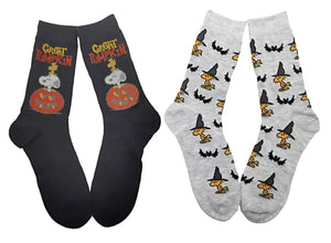 PEANUTS Men’s HALLOWEEN 2 Pair Of Socks ‘GREAT PUMPKIN’