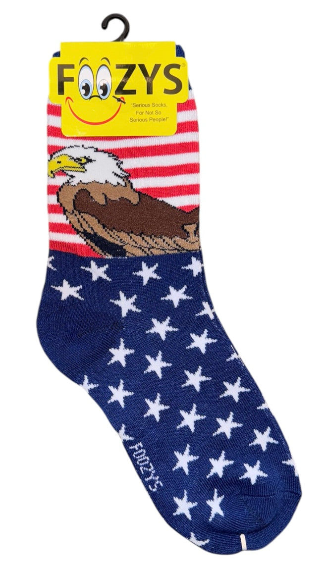FOOZYS Brand Ladies PATRIOTIC Socks (Choose Style) - Novelty Socks And Slippers