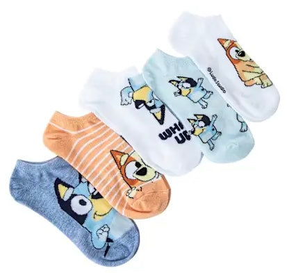 BLUEY Ladies 5 Pair Of No Show Socks ‘WHAT’S UP?’