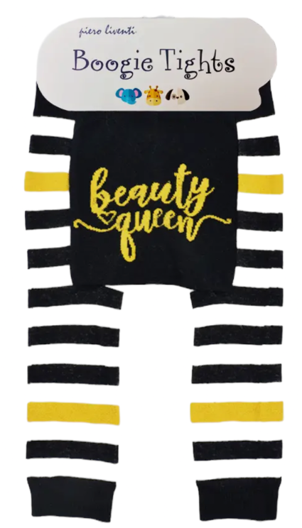 BOOGIE TIGHTS Unisex Baby ‘BEAUTY QUEEN’ By Piero Liventi (CHOOSE SIZE) - Novelty Socks And Slippers