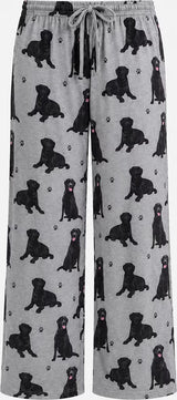 BLACK LABRADOR Dog Adult Unisex PAJAMA BOTTOMS COMFIES Brand By E&S PETS (CHOOSE SIZE)