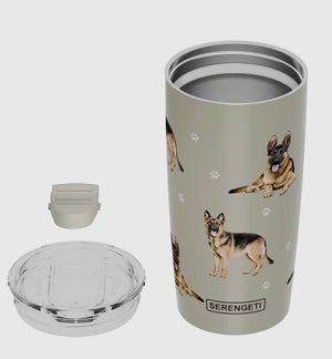 GERMAN SHEPHERD DOG Serengeti Stainless Steel Ultimate 20 Oz. Hot & Cold Tumbler