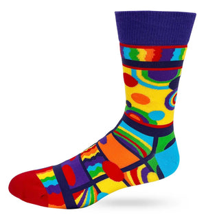FABDAZ Brand Men’s PRIDE Socks COME OUT COME OUT WHEREVER YOU ARE