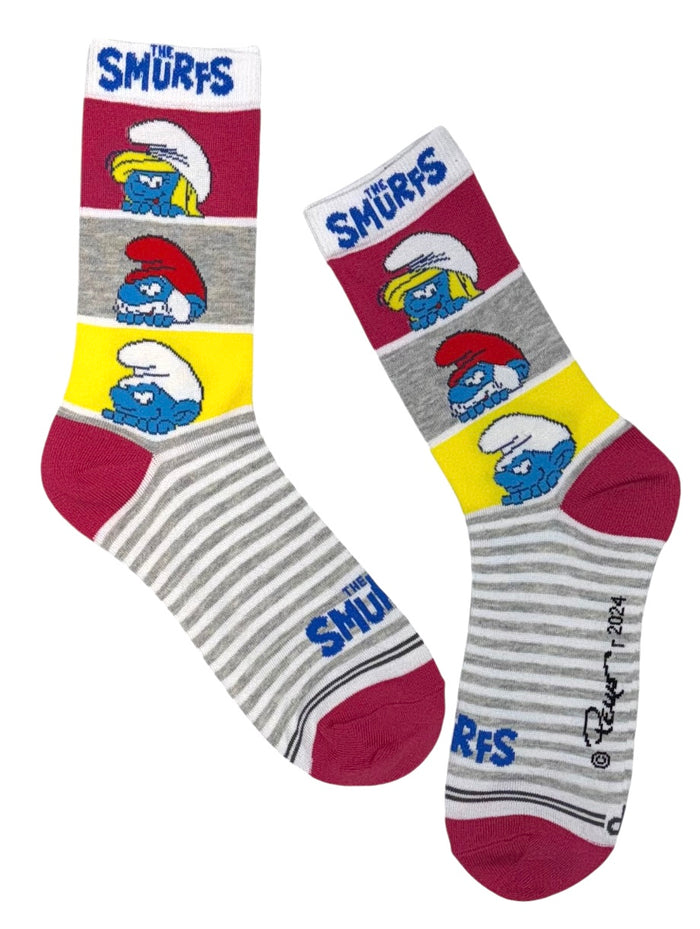 THE SMURFS Ladies Socks By PERRI’S Socks (Choose Style)