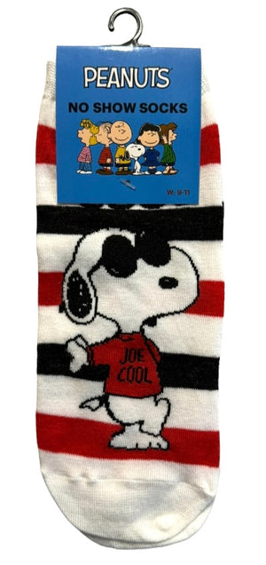 PEANUTS Ladies 1 Pair Of No Show Socks (CHOOSE PATTERN) - Novelty Socks And Slippers