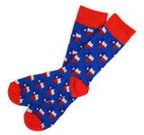 TEXAS Men's PATRIOTIC Socks Parquet Brand (Choose State Or State Flag) - Novelty Socks And Slippers