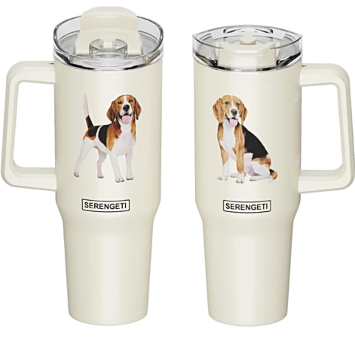 BEAGLE DOG SERENGETI 40 Oz. Stainless Steel Ultimate Hot & Cold Tumbler By E&S Pets