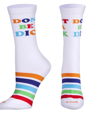 COOL SOCKS Brand Unisex DON’T BE A DICK Socks Size Medium