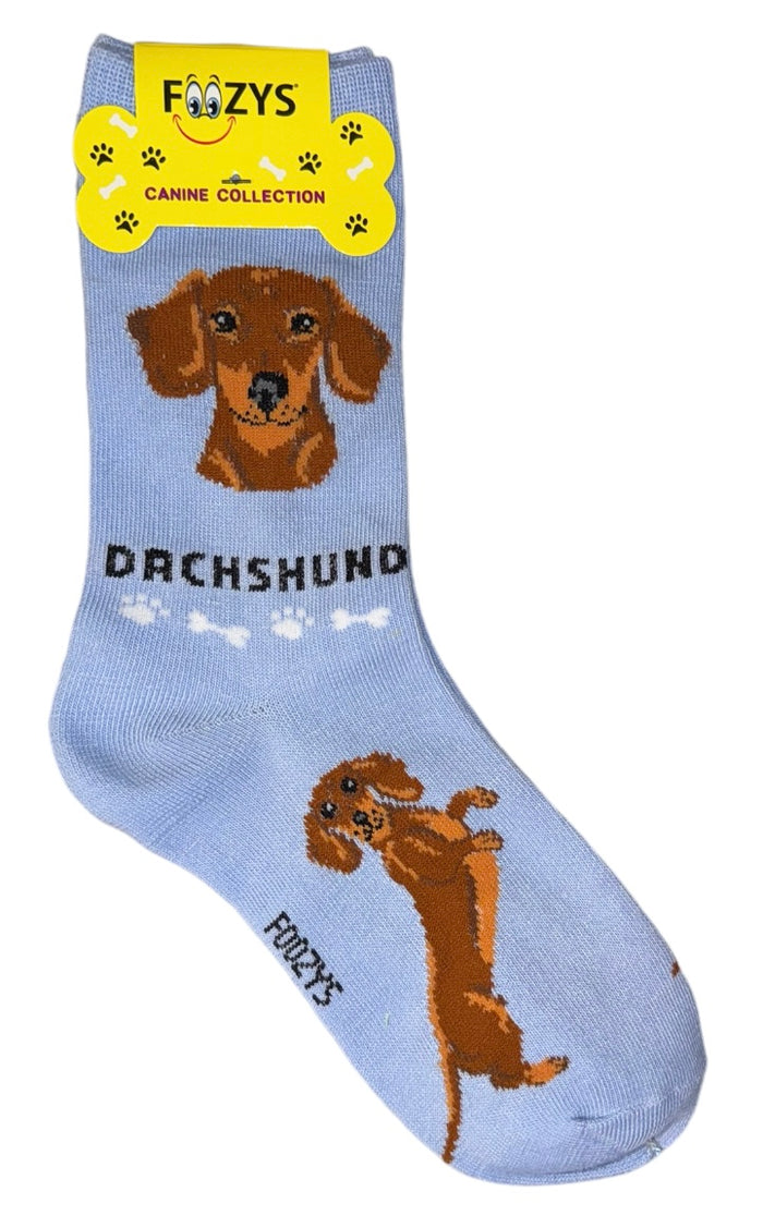 FOOZYS Brand Ladies DACHSHUND Dog Socks