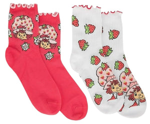 STRAWBERRY SHORTCAKE Ladies 2 Pair Of Socks